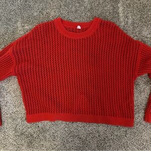 Old‎ Navy Women's Orange Crew Neck Sweater